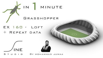 Grasshopper in 1 minute - EX 160 - Loft + Repeat data
