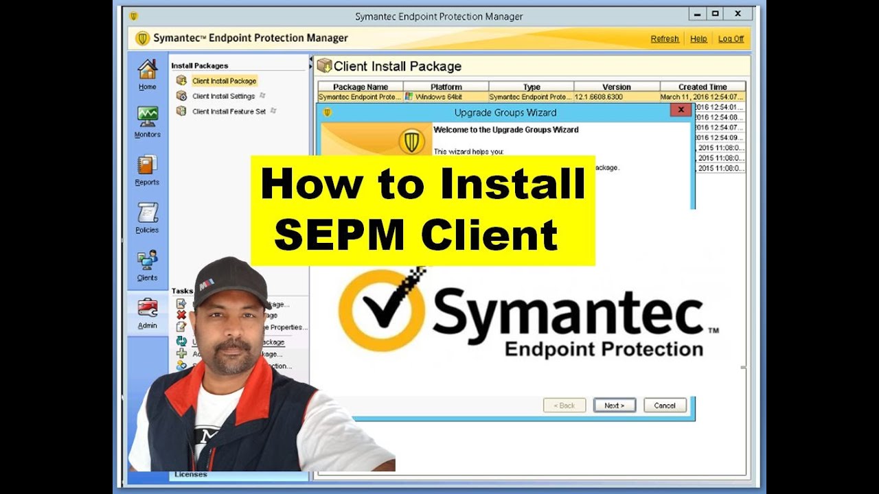 How to Install Symantec Endpoint protection Client Remote Push | SEPM |  Symantec Client Installation