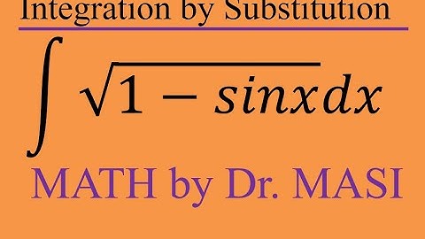 Integral of sqrt(1-sinx), How to integrate, Indefinite Integral, Integration, Calculus
