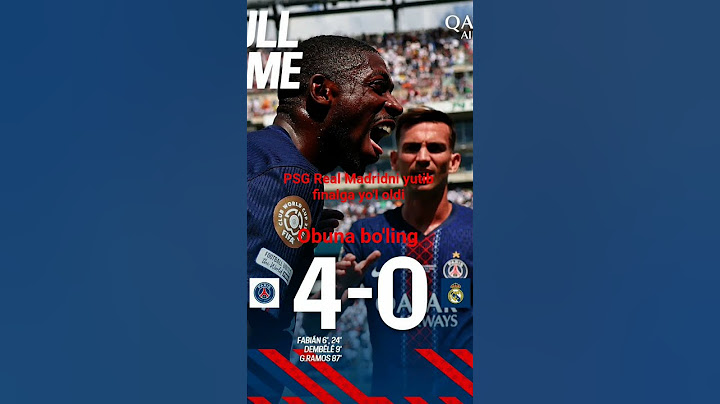 PSG Real Madrid ni yutib finalga yol oldi #football #fifa #yarimfinal