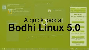A Quick Look at Bodhi Linux
