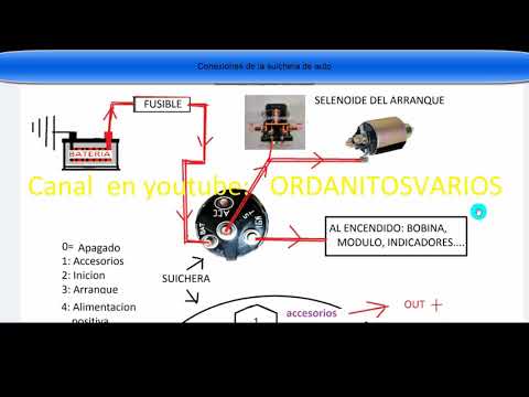 Circuito electrico con  suichera universal,solenoide  y automatico o cochinito