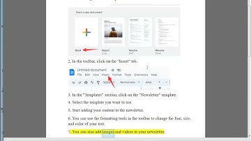Create a Newsletter in Google Docs