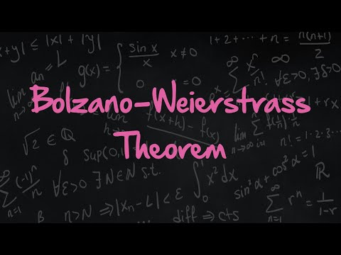 3.11 Bolzano Weierstrass