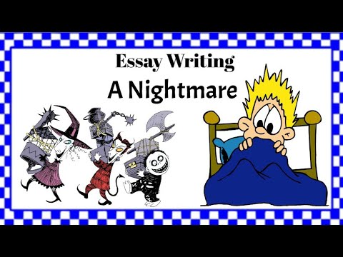 essay on a scary dream