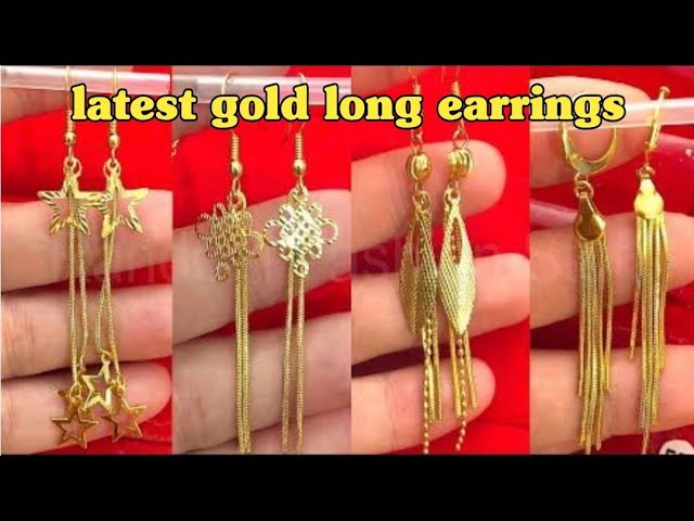 Buy quality designing heart fancy gold earrings in Ahmedabad