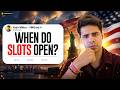 US Visa Slot Openings for Students/Tourists F-1, J-1, B-1/B-2, M-1, F-2