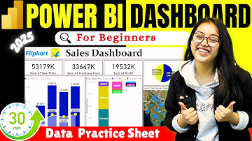 Power Bi Tutorial For Beginners | Power Bi Dashboard Project in Hindi | Power Bi Course 2025