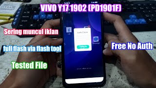 Cara Flash Vivo Y17 1902 (PD1901F) Sering Muncul Iklan | Free No Auth Via SP Flash Tool Tested