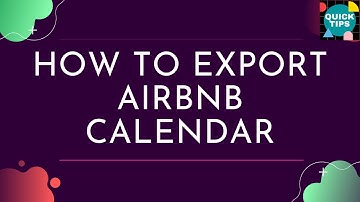 How to Export Airbnb Calendar Link (iCal format) | Hosting Tips