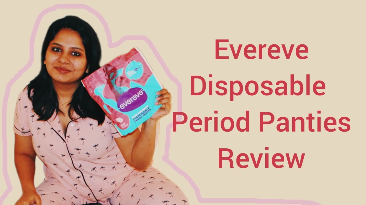 Evereve disposable period panties review HeSheaAndBaby YouTube