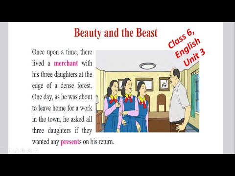 Class 6 English Unit 3 With All Exercise Class 6 English Unit 3 Reading Beauty And The Beast