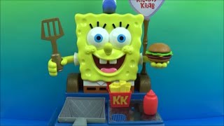 SPONGEBOB SQUAREPANTS ELECTRONIC TALKING KRABBY PATTY MAKER PLAY SET TOY REVIEW Resimi