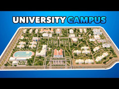 Building a huge University Campus in Cities: Skylines | Vanilla No Mods Build Ep. 9