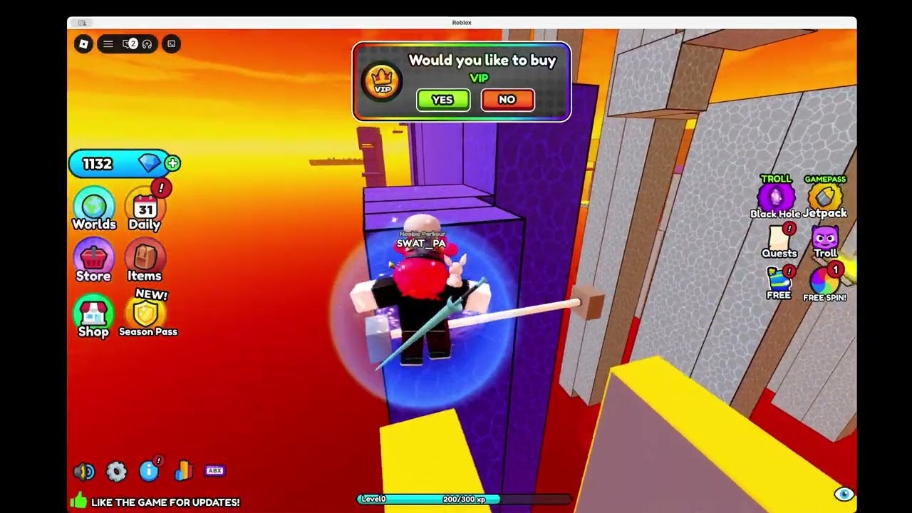 Obby but you are a parkour master