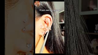 Trendy Gold Ear Styling 2026#jewelry#earrings#goldrate#goldprice#piercing #piercingjewelry#earrings