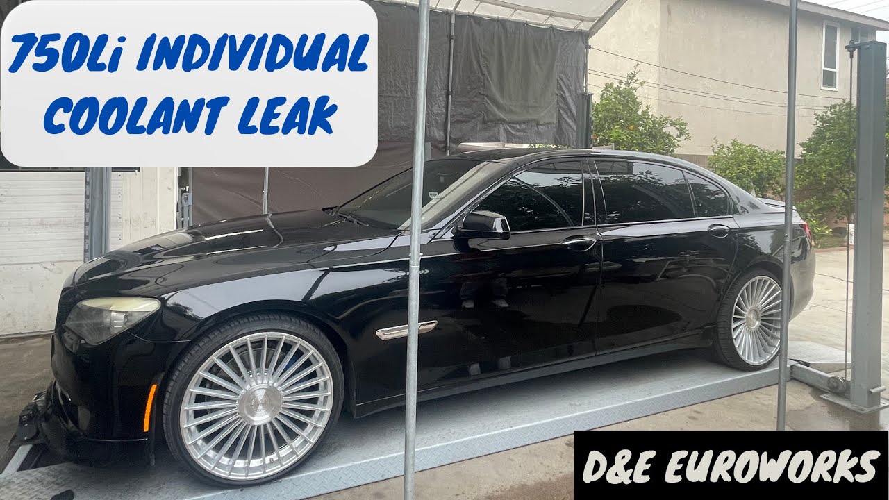 Coolant Leak N63 2011 BMW F02 750li Individual Leaky Water Pump. - YouTube