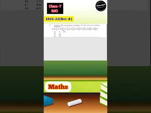 Class-7 IMO 2021-22|Logical