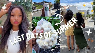 END OF SUMMER JAPAN VLOG New Cafes Beaches Let's plant the fall veggie garden