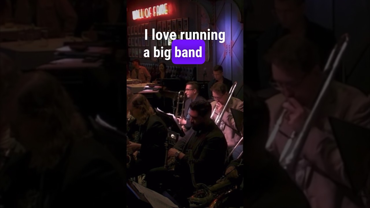 Getting the lead alto to turn around and smile a bunch of times in one tune. 