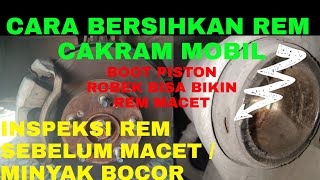 CARA BERSIHKAN REM CAKRAM / DISK BRAKE... KELUHAN BUNYI REM BABLAS.....