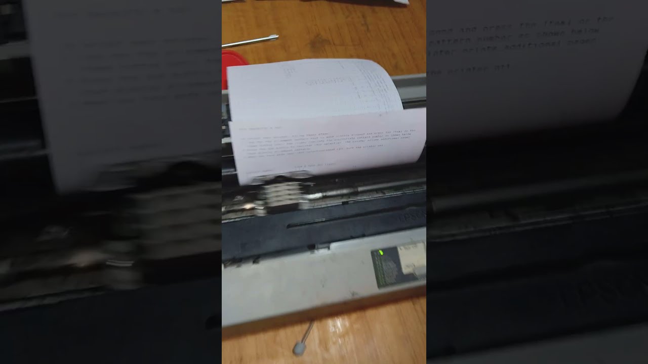 Epson LQ 1310 Test Print Ok Dot Matrix Printer Shorts Dotmatrix Viral New Ahista