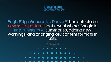 April 2024 BrightEdge Generative Parser Update | Google AI and SGE