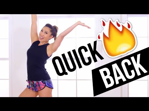 Quick Burn Standing Back Workout! No equipment, at home, back toning exercises!