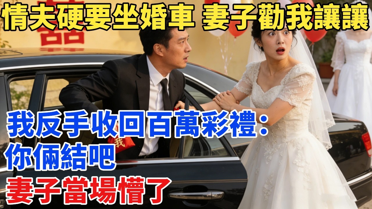 婚禮上情夫硬要坐婚車，妻子勸我讓壹讓，我反手收回百萬彩禮：妳倆結吧，妻子當場懵了#故事#故事分享#小说#爽文#情感#情感故事#家庭