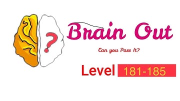 Brain Out Game Level 181-185 End