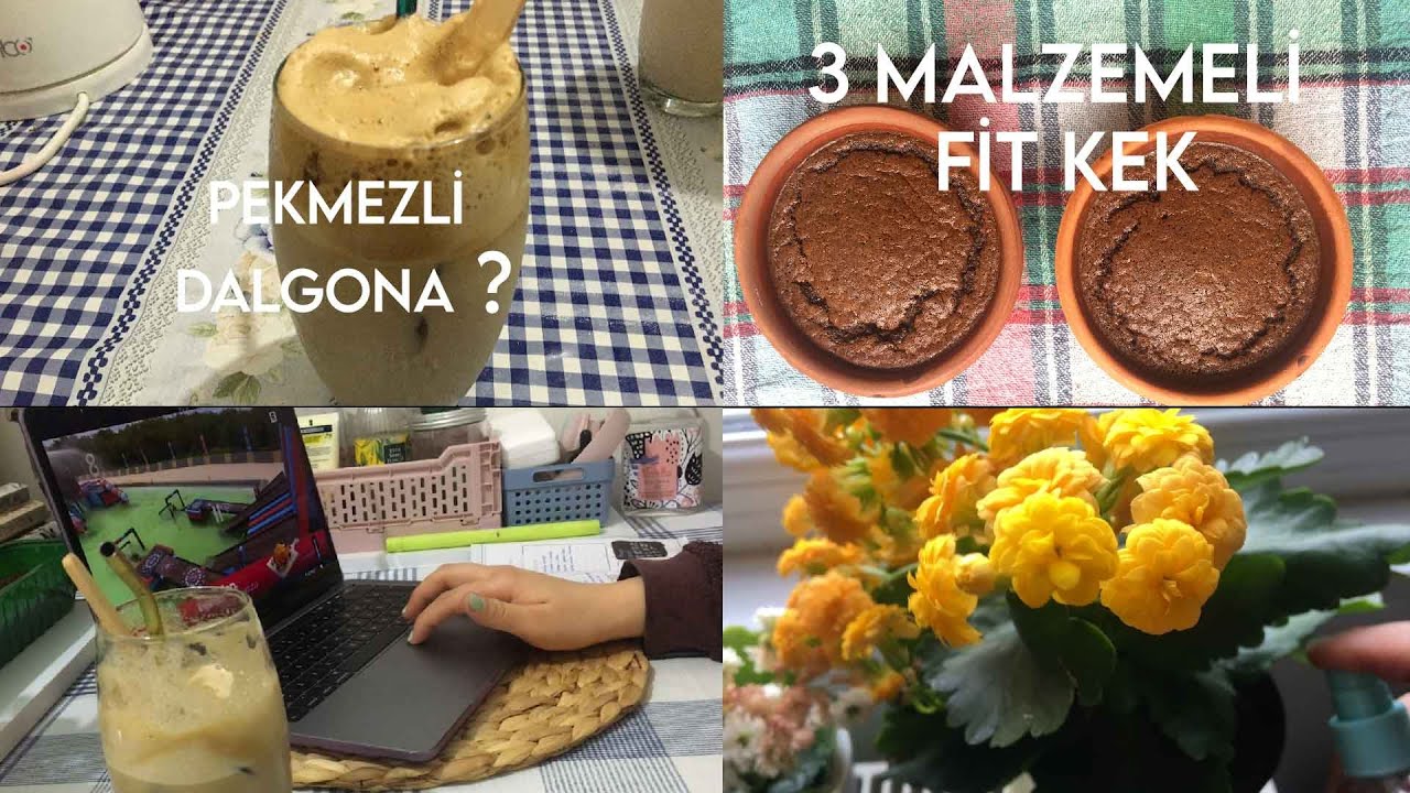 Covid19 Özel Günlük Vlog 3 Malzemeli Fit Kek Kalorisiz Tarifler