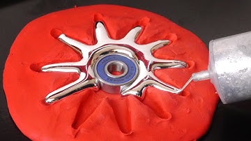 DIY Spiky Gallium Fidget Spinner - Sunshine!