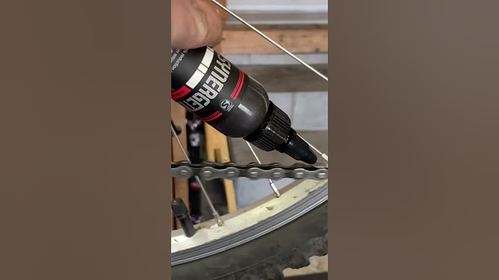 How to correctly oil a bike chain