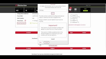 Setting Up to Send Text Messages and in App Messages on PT Distinction