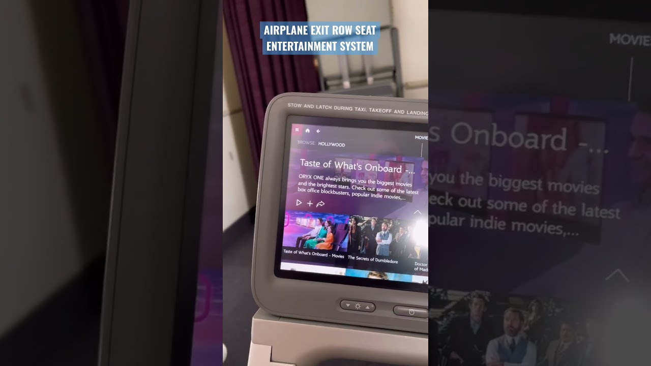 AIRPLANE EXIT ROW SEAT ENTERTAINMENT SYSTEM YouTube AIRPLANE EXIT ROW SEAT ENTERTAINMENT SYSTEM YouTube