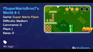 Super Mario Flash 7Smb7S World 4-1 Level Made By Bluseven