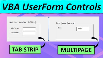 Tab Strip | Multi Page | Controls In VBA User Form | VBA Controls | VBA Tutorial in Hindi