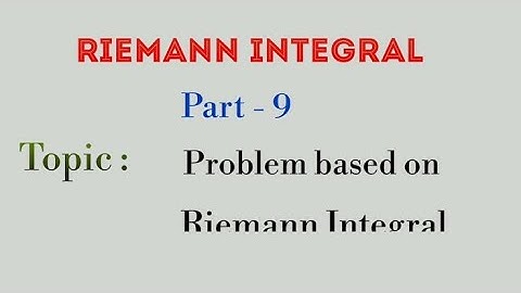 Question on Riemann Integral || Find Integral of function f(x) =x on [0, 1] ||Real Analysis