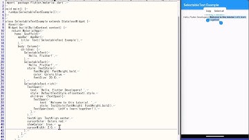 #shorts #flutter x SelectableText