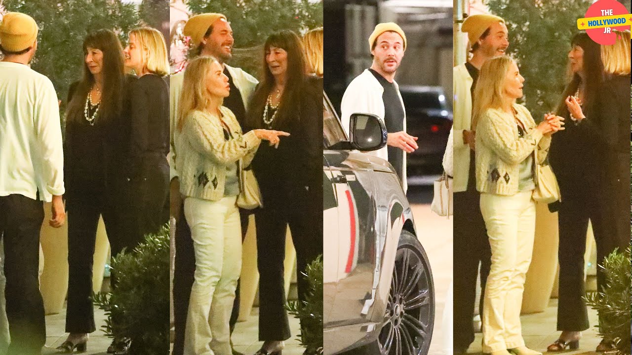 ANJELICA HUSTON AND NEPHEW JACK HUSTON ENJOY DINNER AT E BALDI IN BEVERLY HILLS!!!