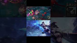 【LOL】初心者リーグオブレジェンド アッシュプレイ集 【実況プレイ】【League of Legends】 #Shorts