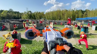 Nerf War | Amusement Park Battle 13 (Nerf First Person Shooter)