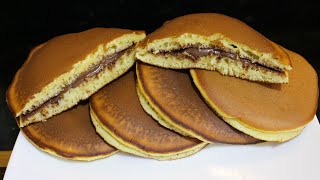 بان كيك يابانى | فطيرة يابانية dorayaki ❤️ | وصفة دوراياكي 😋