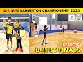 Under 11 boys singles finals   tamilnadu mini badminton championship 2023  chennai