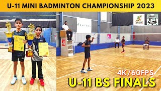 UNDER 11 BOY'S SINGLES FINALS 🏆 | TAMILNADU MINI BADMINTON CHAMPIONSHIP 2023 - CHENNAI