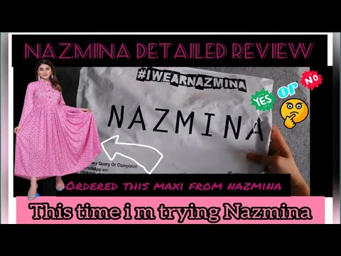 Nazmina|Nazmina review|Nazmina clothing |shopping long maxi