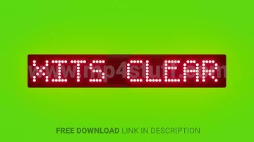 Keep Emergency Exits Clear at All Times Scrolling Red Dot Matrix LED Text Animation on Green Screen