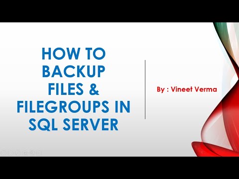 How to Backup
