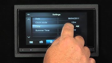 FAQ- AppRadio- Clock Settings