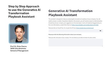 Transform Your Business with Generative AI: A Free Playbook Assistant Demo!